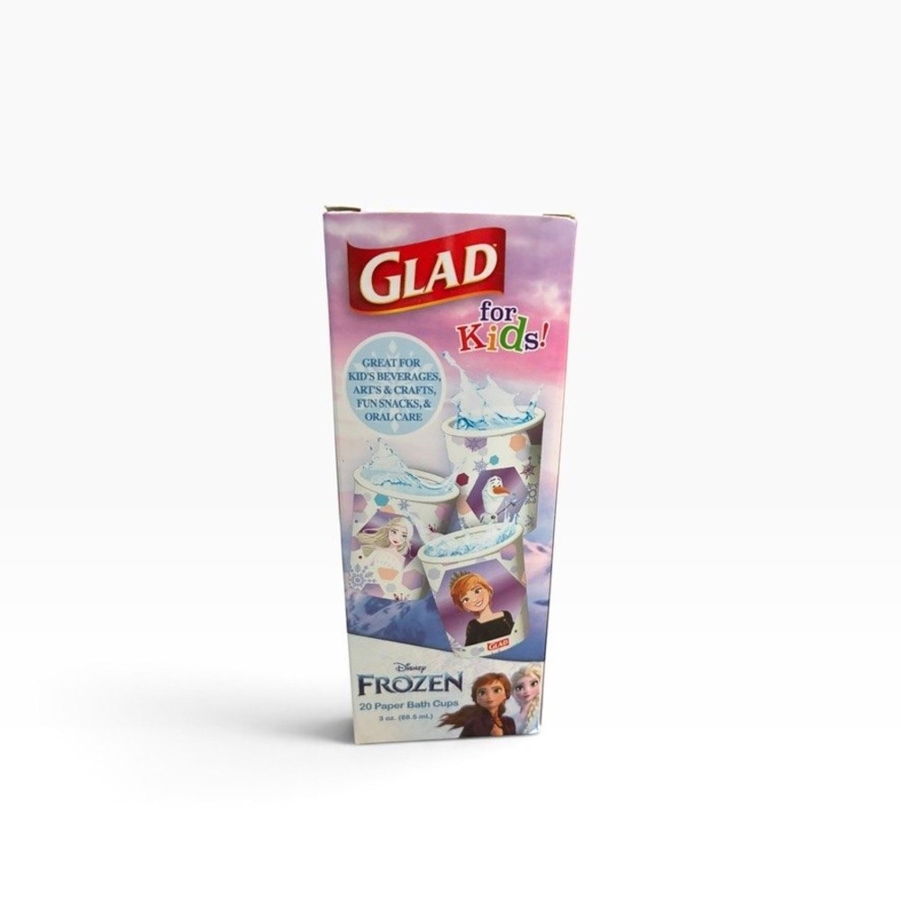 Glad Disney Frozen Paper Bath Cups Elsa Anna Olaf 3oz 20ct Multicolor NEW - Picture 3 of 3